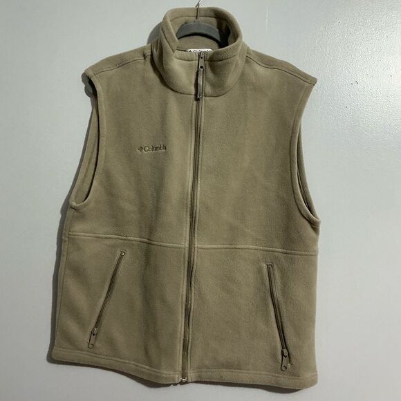 Columbia Men's Beige Fleece Jacket size M - Picture 2 of 7